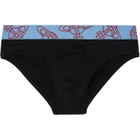 Vivienne Westwood Two-Pack Black Slip Band Briefs