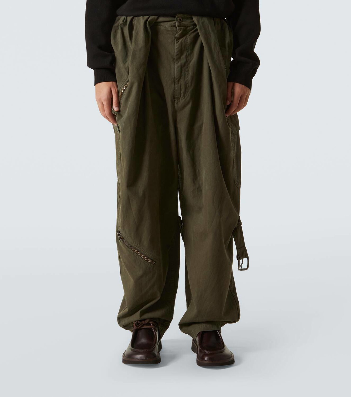 Loewe Mid-rise cotton cargo pants Loewe