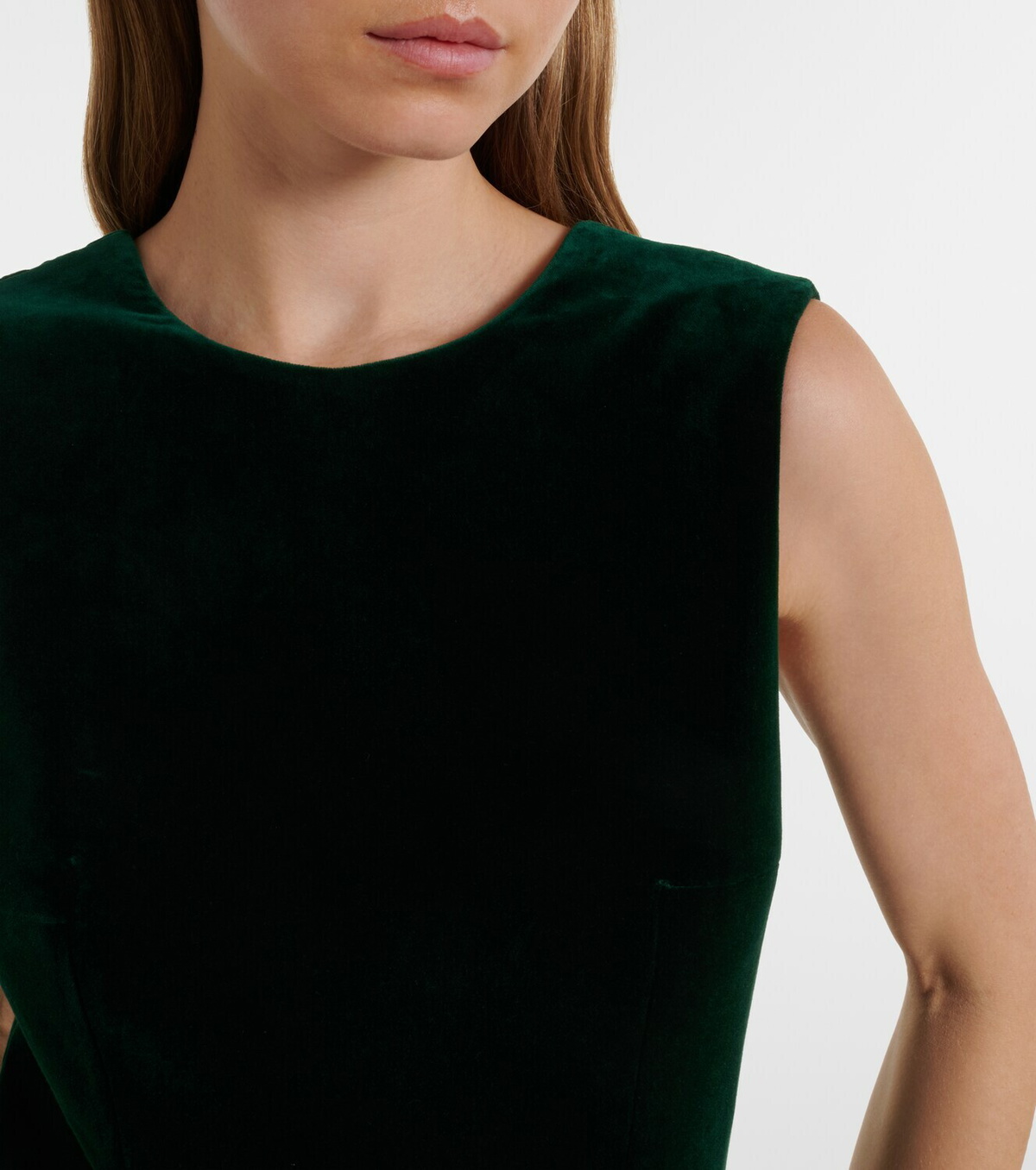 Emilia Wickstead Nodin cotton velour gown