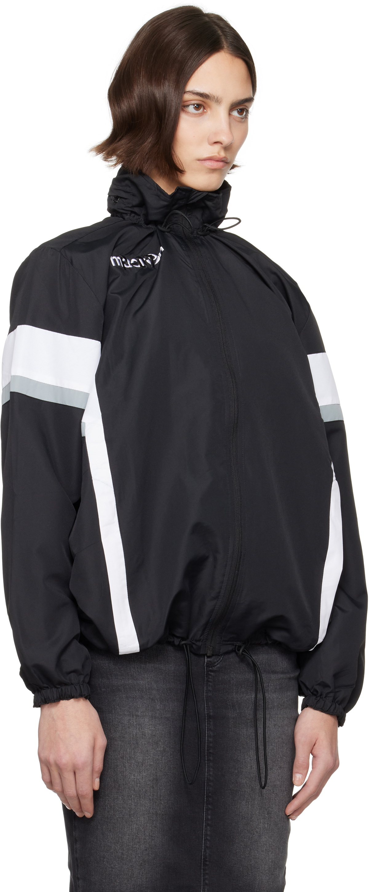 PROTOTYPES アウター Prototypes Black Toggle Zip-Up Jacket PROTOTYPES