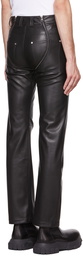 GmbH Black Pleather Lata Trousers