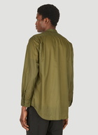 Banded Collar Shirt in Khaki