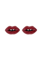 Marc Jacobs Lips Stud Earrings - Gold - One Size