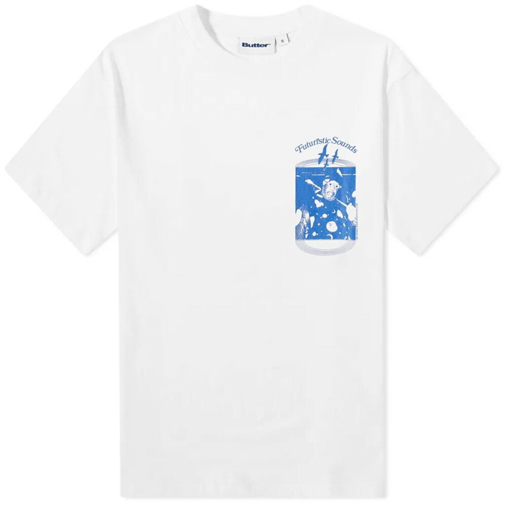 Photo: Butter Goods Men's Futuristic Sounds T-Shirt in White