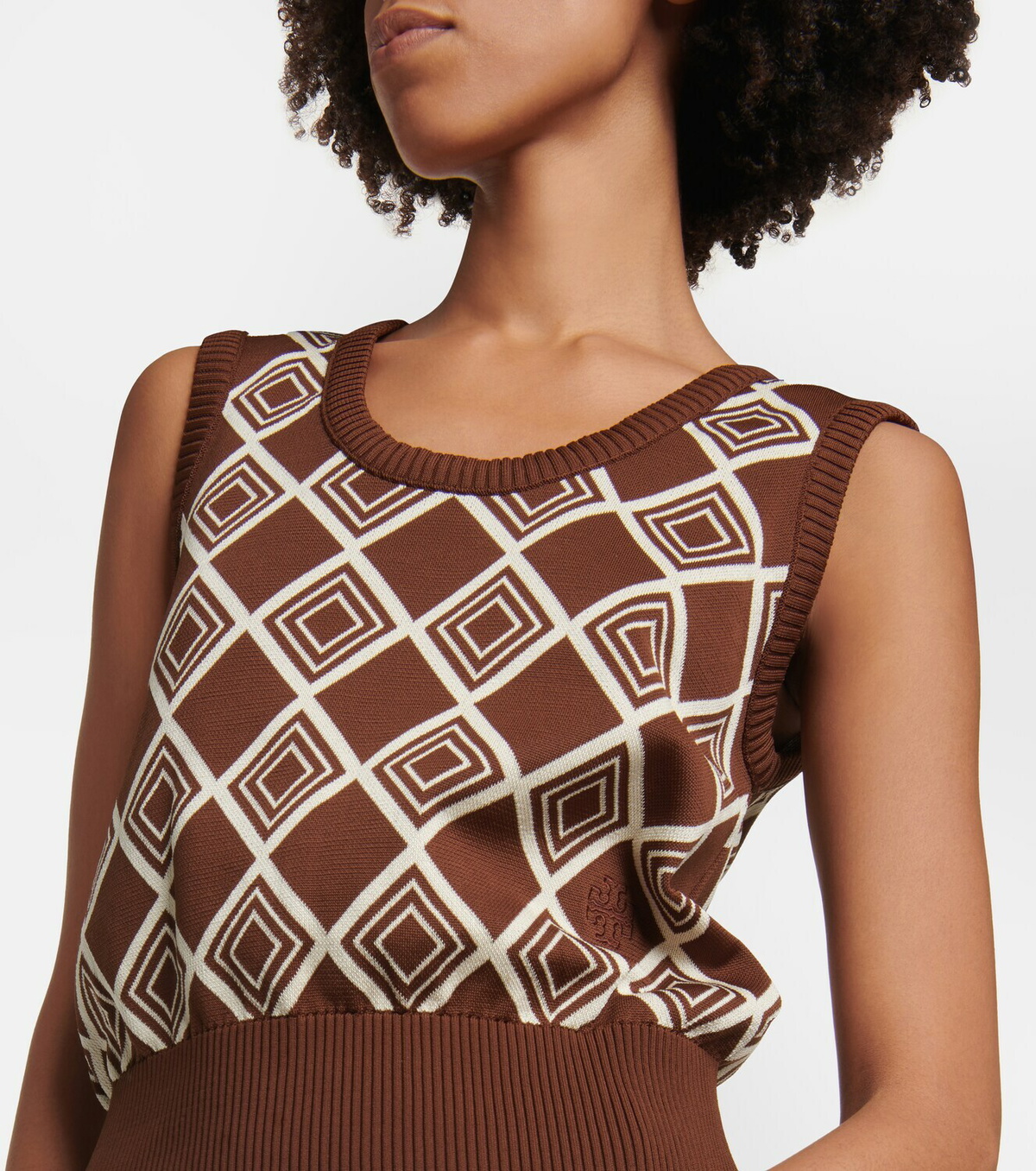 Tory Sport Jacquard vest