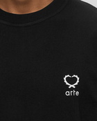 Arte Antwerp Hearts Leaves Arte Logo Chest T’shirt Black - Mens - Shortsleeves