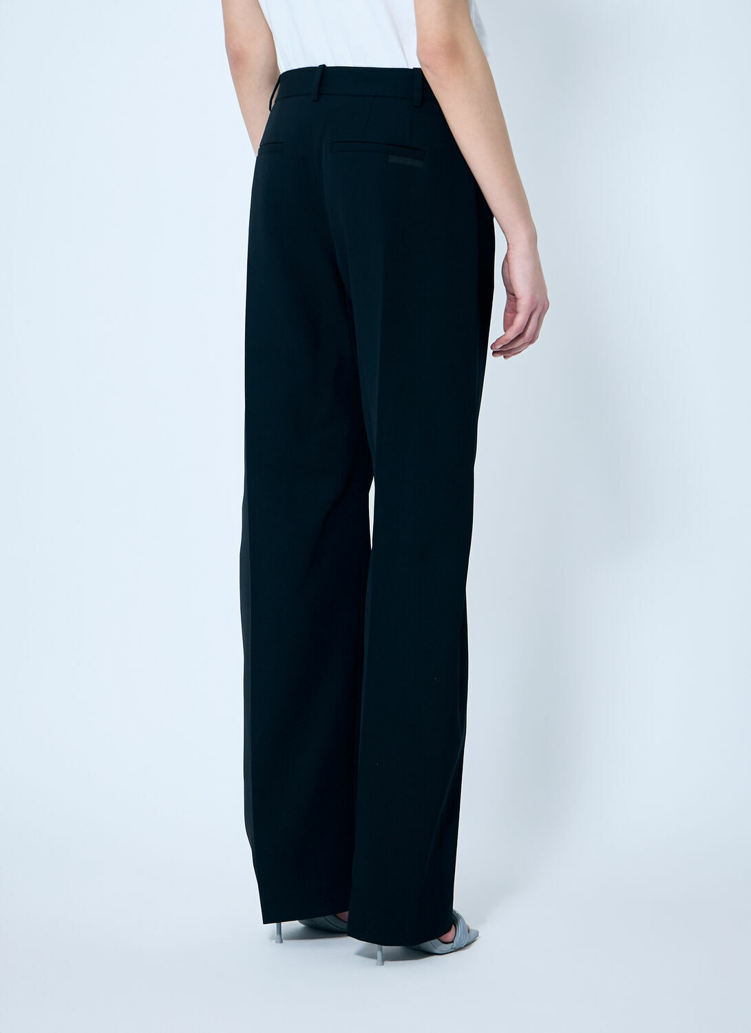 Alexander Wang Bowed Leg Mid Rise Pants