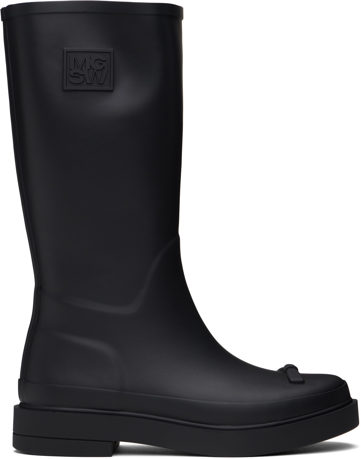 [Margesherwood] / ☆ RIBBON RUBBER BOOTS SHORT / black MUSINSA公式 | MARGESHERWOOD RIBBON RUBBER BOOTS SHORT_black
