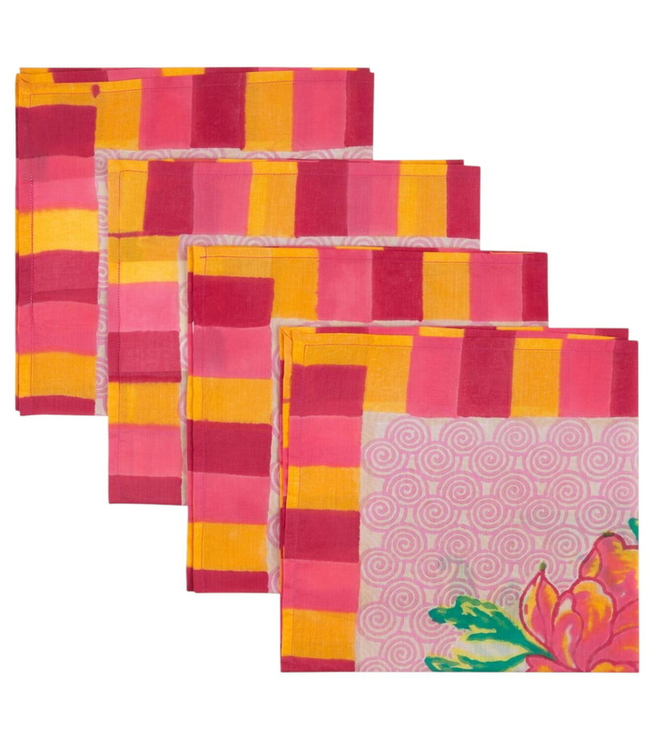 Photo: Lisa Corti Camelia Magenta set of 4 napkins
