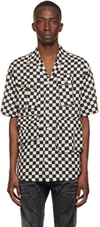 Dsquared2 Black & White Linen Shirt