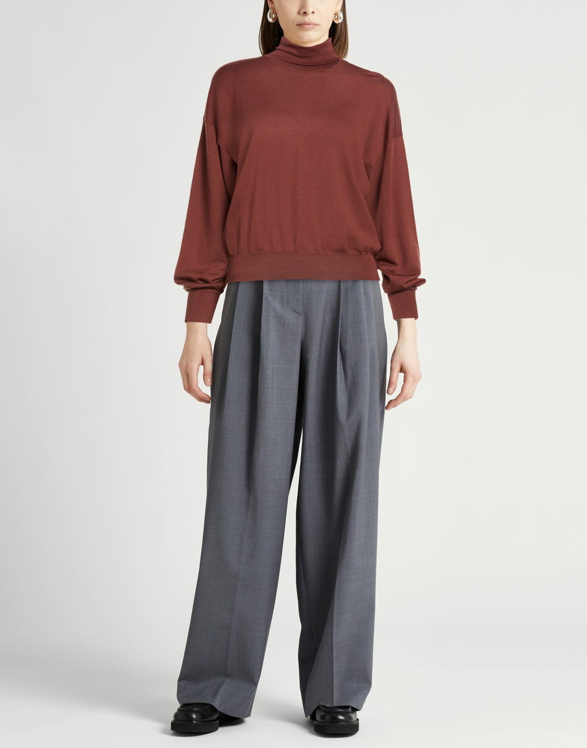 Peserico Womens Turtleneck Brick