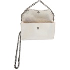 Stella McCartney Off-White Holographic Mini Falabella Crossbody Bag