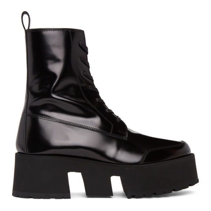 Photo: Enfants Riches Deprimes Black Leather Les Stompeurs Boots