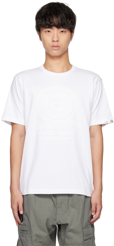 Photo: AAPE by A Bathing Ape White Bonded T-Shirt