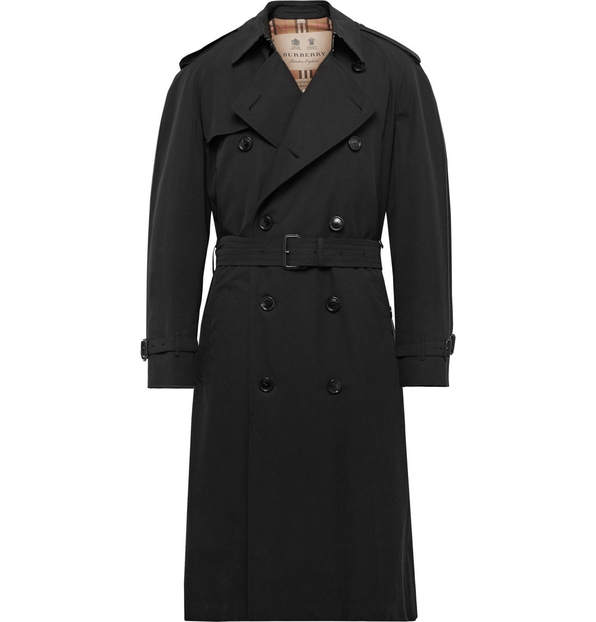 Burberry - Westminster Extra Cotton-Gabardine Trench Coat - Black