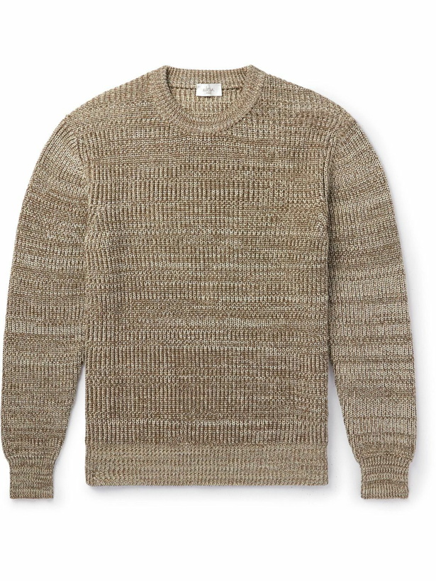 Photo: Altea - Ribbed Cotton Sweater - Neutrals