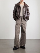 Rick Owens - Dracuflight Leather Jacket - Brown