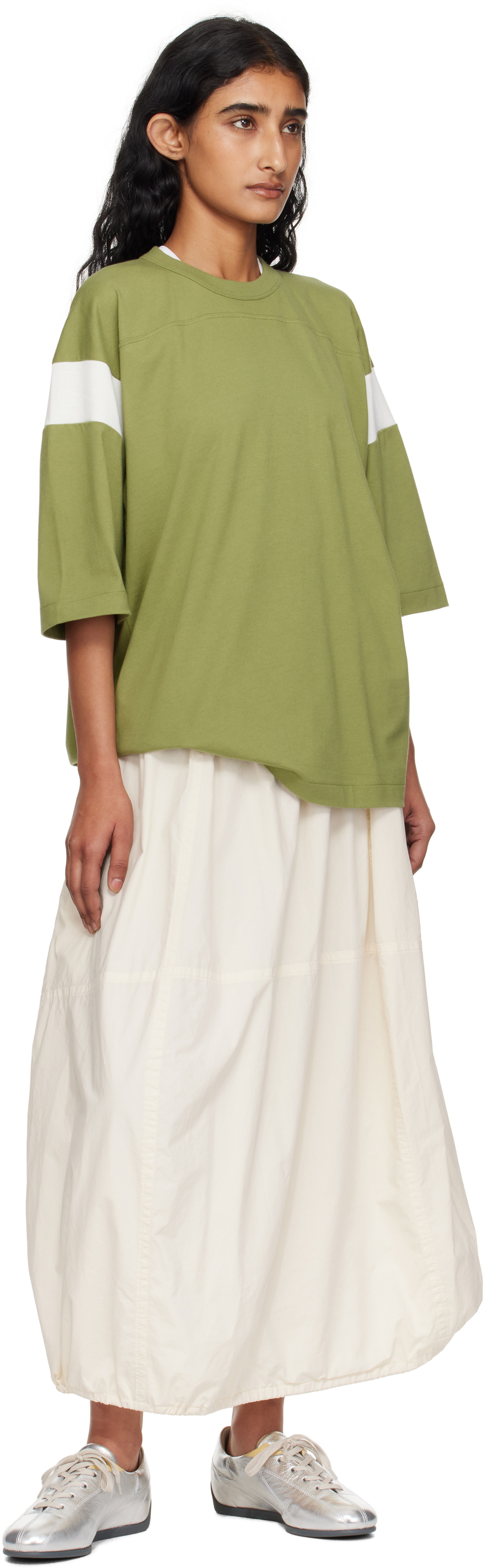 YMC Green & White Skate T-shirt