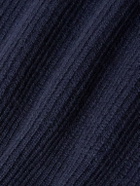 Incotex - Zanone Ribbed Virgin Wool Sweater - Blue