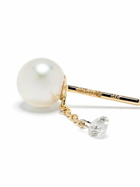Mizuki 14K Yellow Gold Sea Of Beauty Pearl And Diamond Earrings