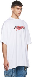 VETEMENTS White 'Confidential' T-Shirt