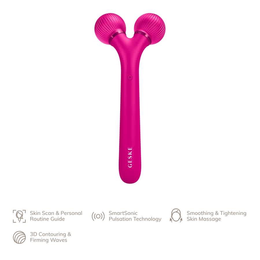 GESKE SmartAppGuided Sonic Facial Roller 4 in 1