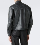 Gucci GG leather biker jacket