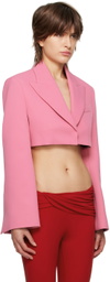 Blumarine Pink Cropped Blazer