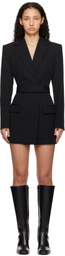 Alexander Wang Black Belted Blazer Minidress