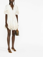 ZIMMERMANN - Embroidered Linen Mini Dress