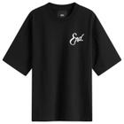 END. Coastal Fish Bar By The Sea T-Shirt in Black