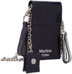 Martine Rose Navy Chain Pouch