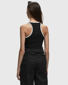 Sporty & Rich Srhwc Ribbed Tank Black - Womens - Tops & Tanks