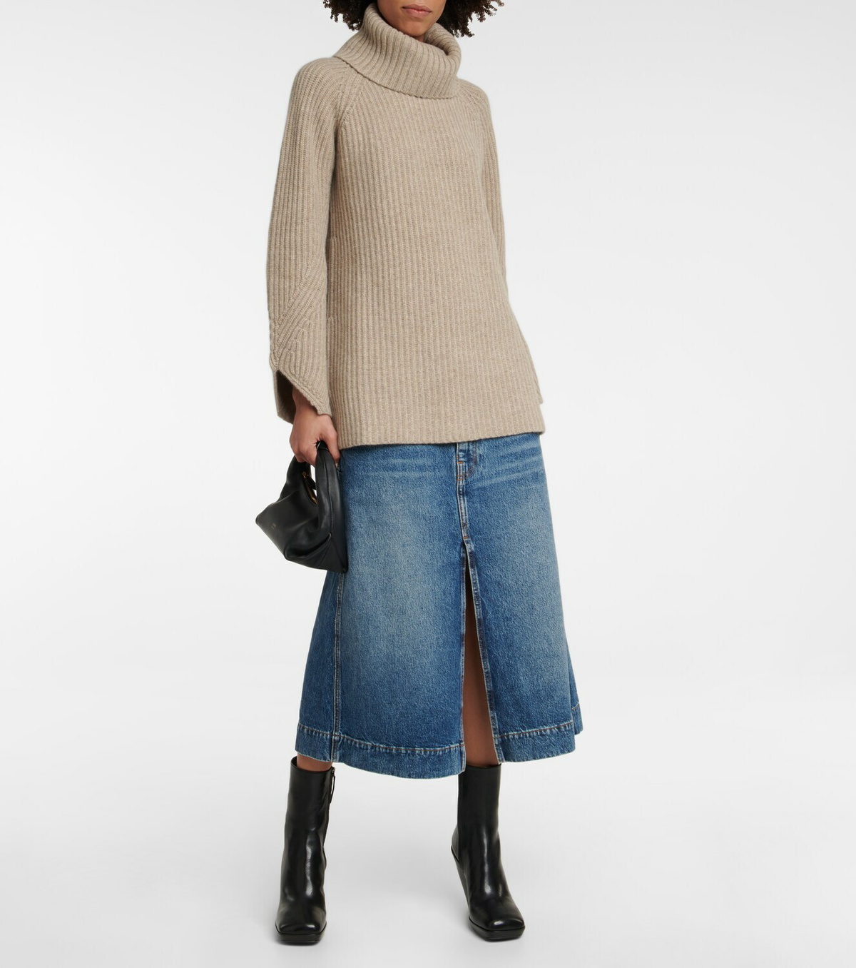 Khaite - Morgan leather ankle boots