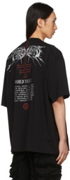 VETEMENTS Black Metal Patched Logo T-Shirt