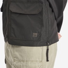 Taion Men's Military Reversible V-Neck Cardigan in Black