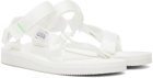 Suicoke White DEPA-Cab Sandals