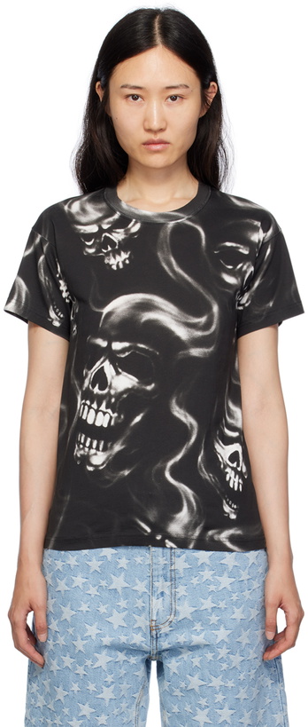 Photo: Stockholm (Surfboard) Club Black Airbrush T-Shirt