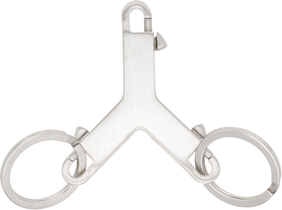 Rick Owens Silver Concordians Small Cerberus Keychain