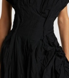 Magda Butrym Draped cotton-blend cocktail dress