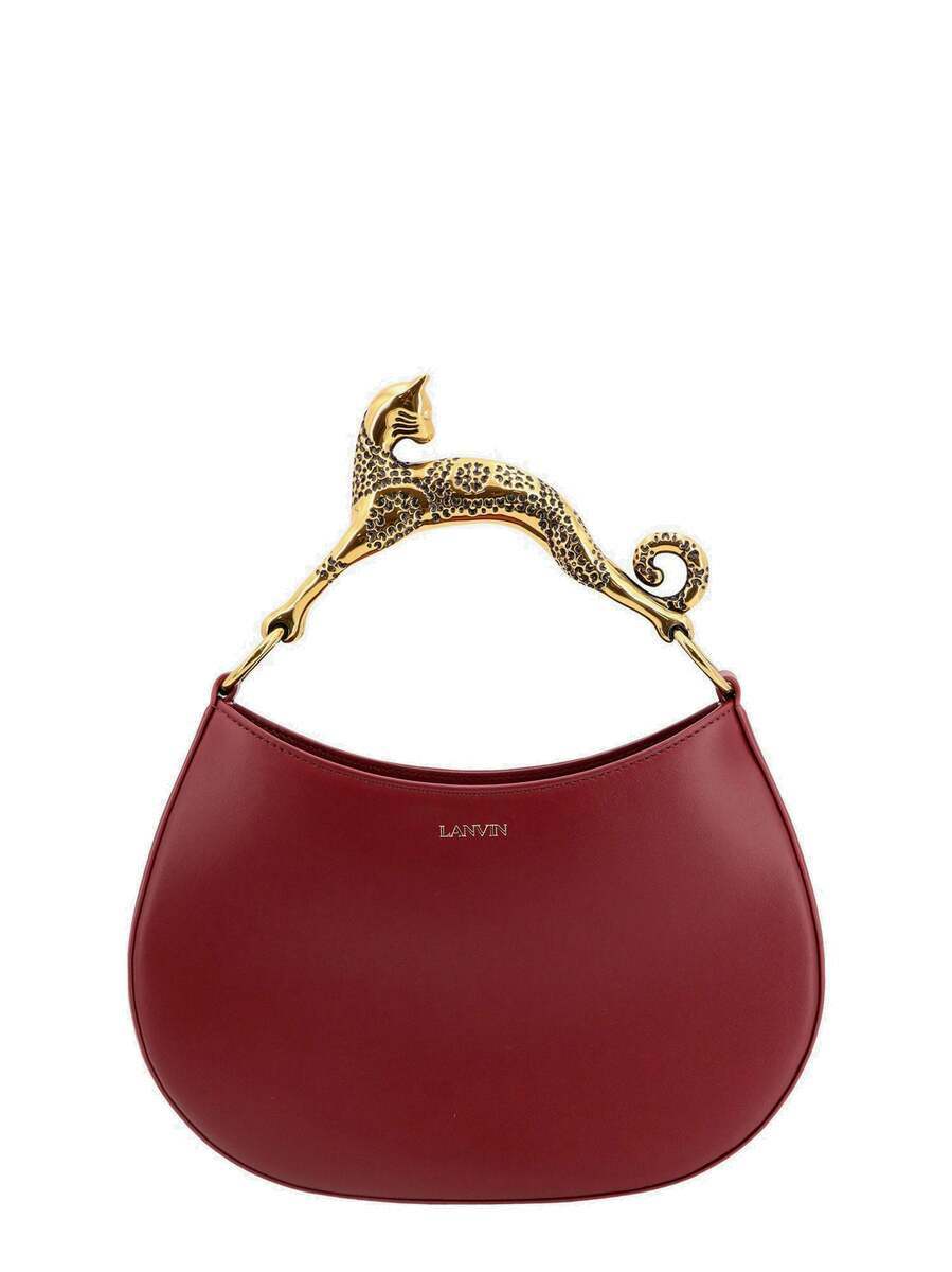 Lanvin Paris Hobo Gatto Red Womens Shoulder Bag Lanvin