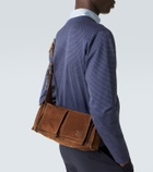Miu Miu Utilitaire suede shoulder bag