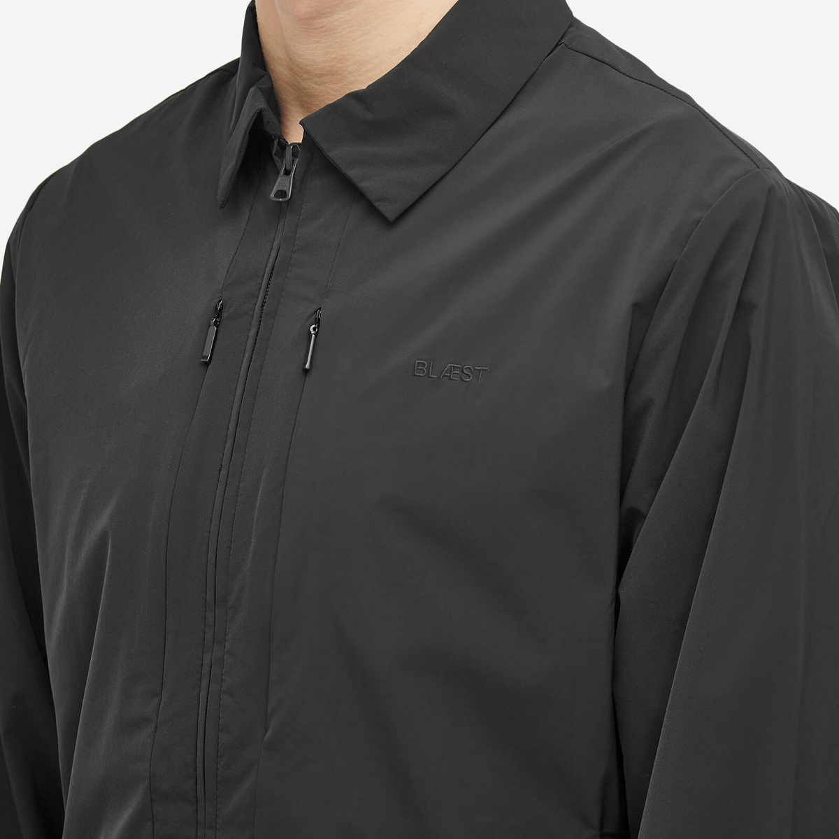 Blaest Men's Folven Lightweight Shirt Jacket in Black