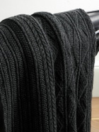 Inis Meáin - Aran Textured-Knit Cashmere Blanket