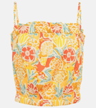 Velvet - Floral cotton top