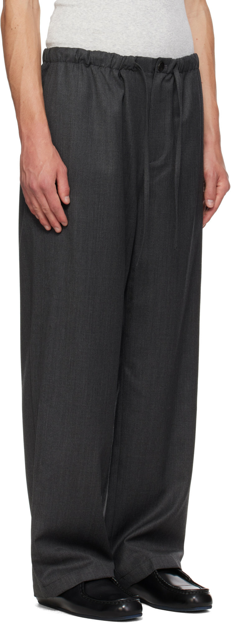 LE17SEPTEMBRE Gray Elasticized Easy Trousers