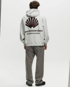 New Amsterdam Logo Hoodie Ash/Vineyard Wine Hoodie Grey Hoodies