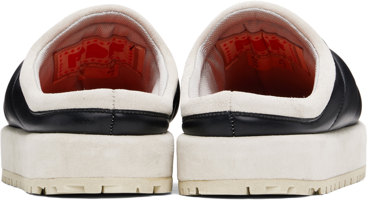 PDF Black Sole Uranus Leather Slippers
