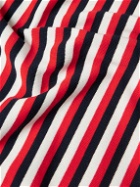 Orlebar Brown - Sammy Striped Cotton-Jersey T-Shirt - Red