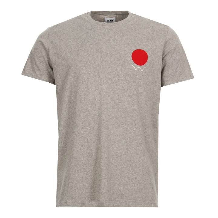 Photo: Red Dot Logo T-Shirt - Grey Marl